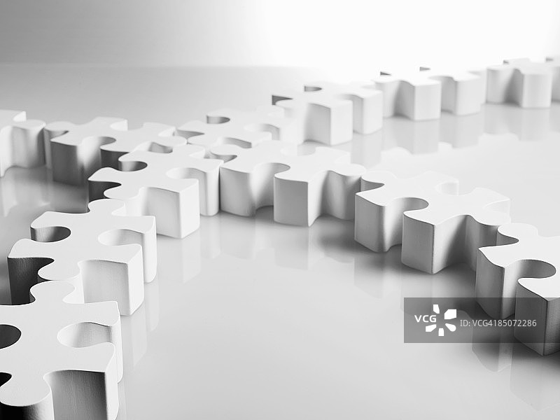 白色拼图碎片图片素材