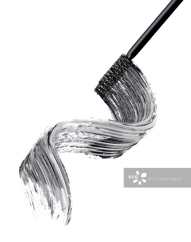 睫毛膏刷头和膏体图片素材