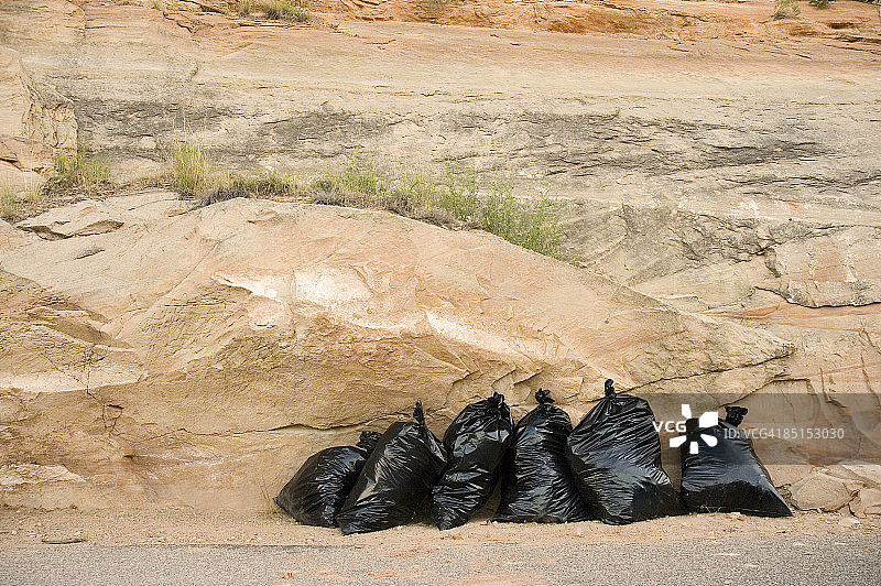 红岩县的垃圾日图片素材