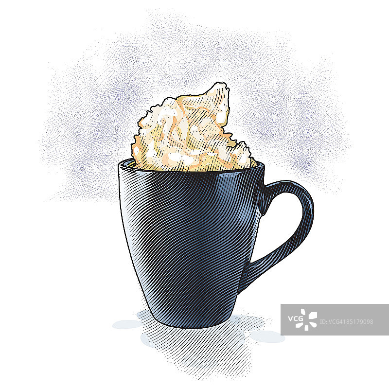 奶油咖啡图片素材