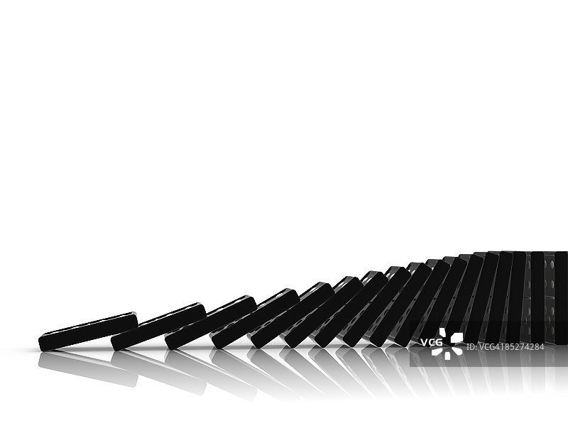 多米诺骨牌倒塌图片素材