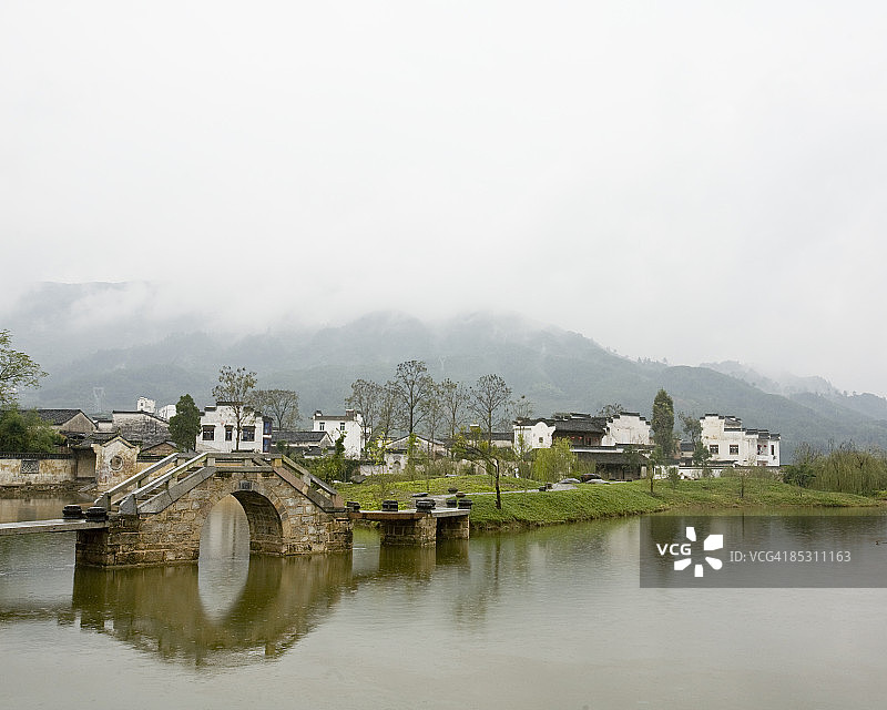 中国古村落风光图片素材