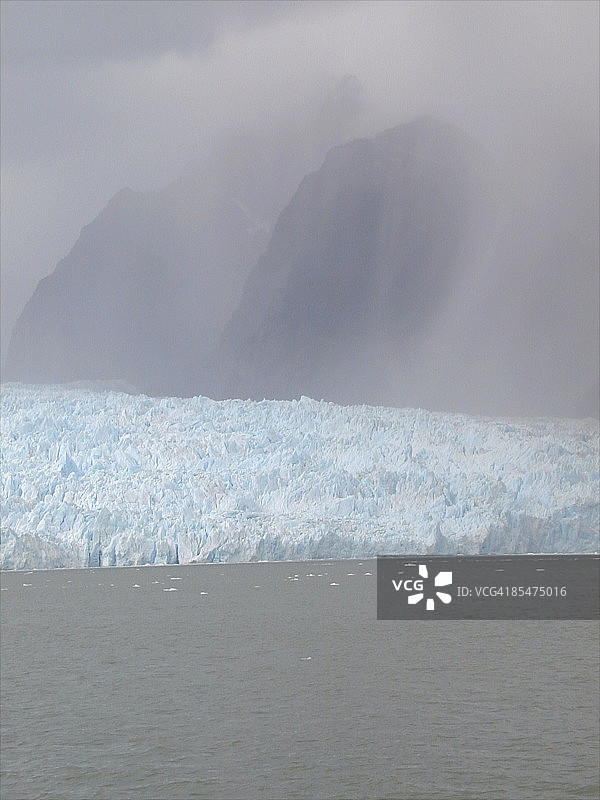 蓝色冰川图片素材