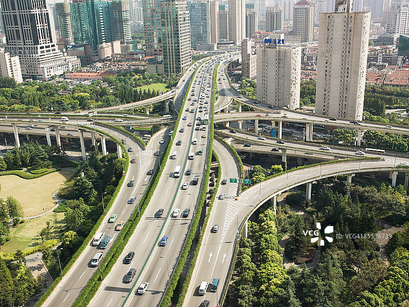 上海高架公路图片素材