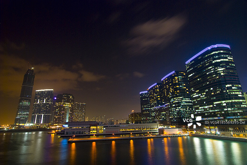 从尖沙咀观赏西九龙图片素材