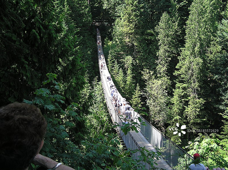 卡皮拉诺吊桥图片素材