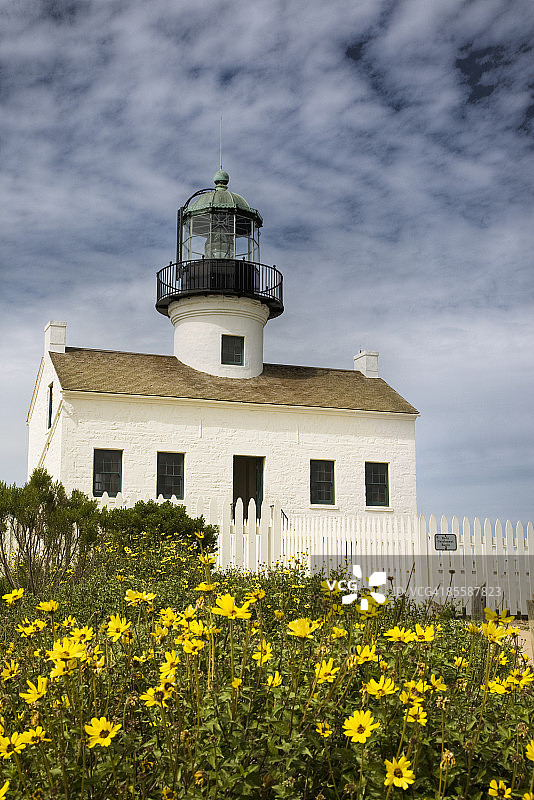 洛马岬灯塔图片素材