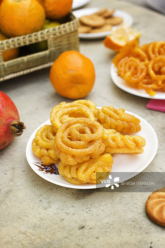 印度糖丝卷图片素材