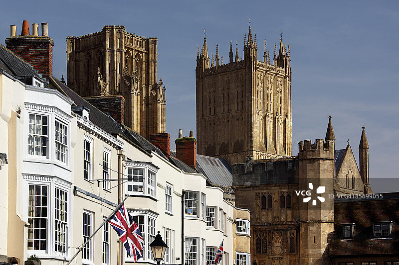 韦尔斯市风光图片素材