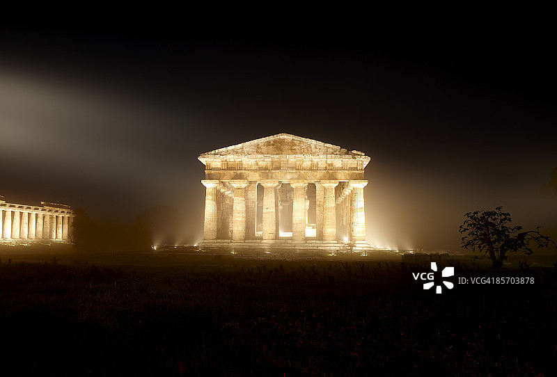 意大利帕埃斯图姆遗址图片素材