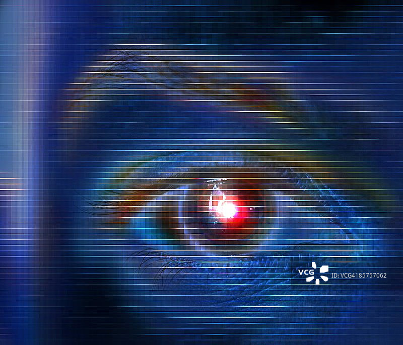 生物识别概念计算机艺术作品图片素材