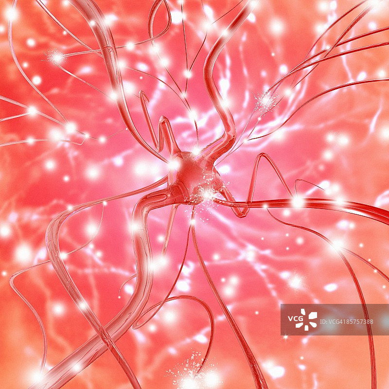 神经细胞的电脑艺术作品图片素材