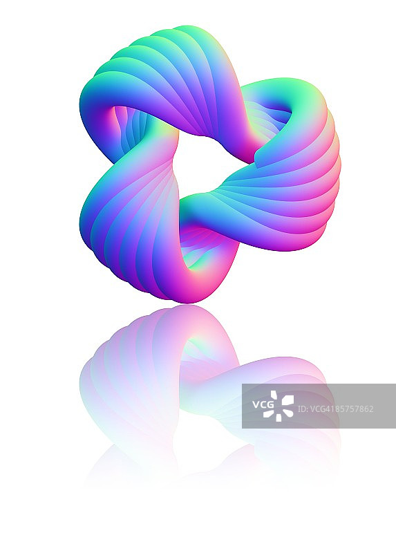 环面纽结计算机艺术作品图片素材