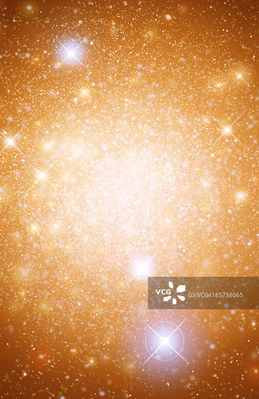 球状星团与异常明亮的蓝矮星的艺术作品图片素材