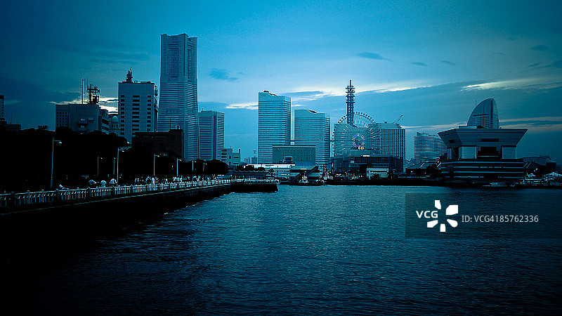 滨水城市风光图片素材