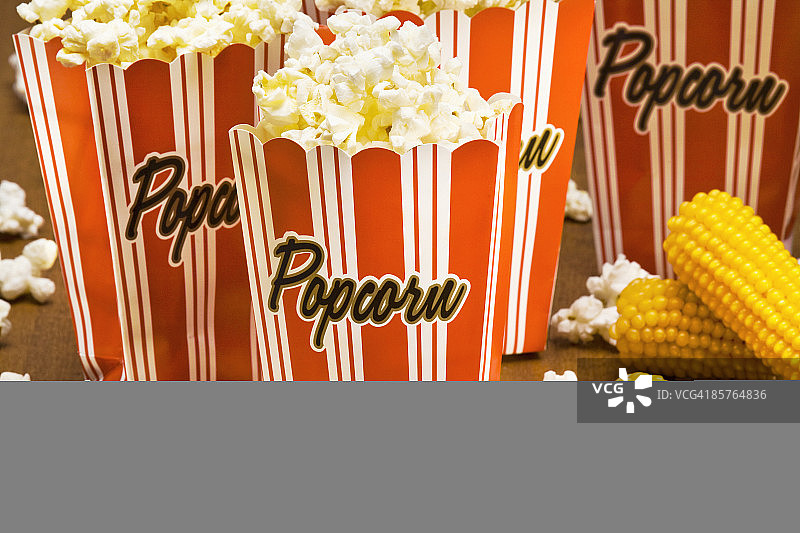 爆米花静物图片素材