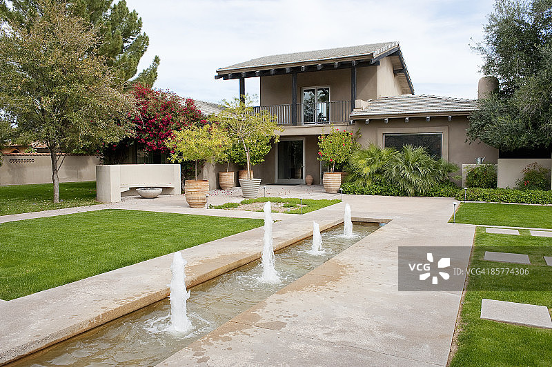 现代住宅外景图片素材