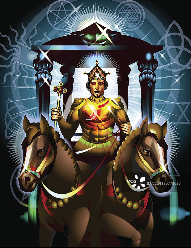 塔罗牌：战车图片素材