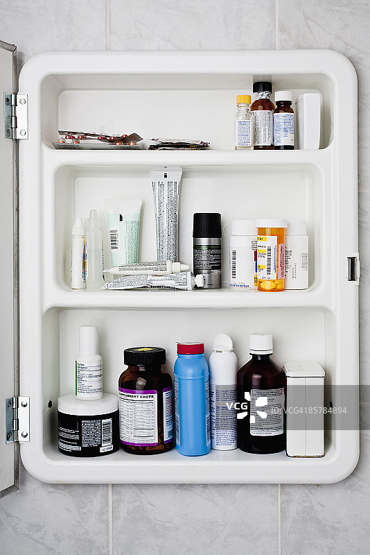 浴室药柜图片素材