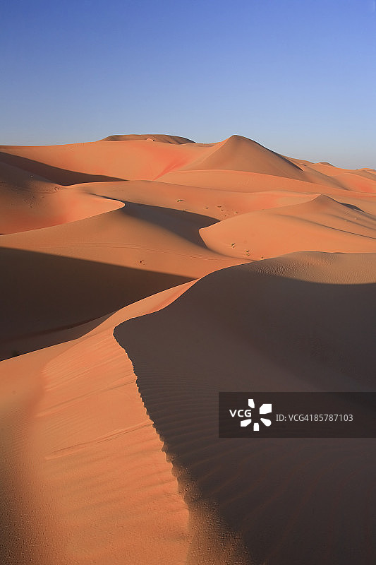 阿联酋利瓦绿洲附近的沙丘，空旷地区图片素材