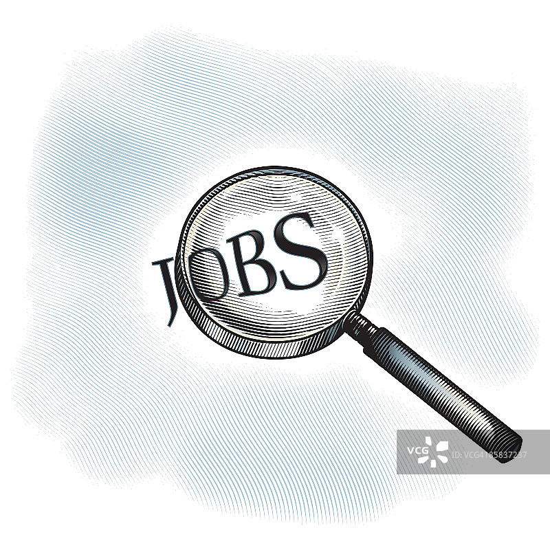 放大镜分析工作问题图片素材