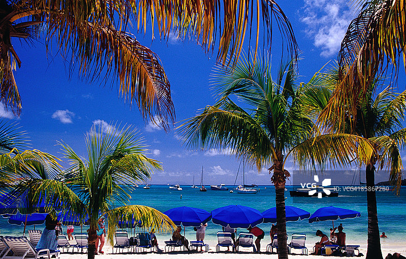 大湾的菲利普斯堡海滩图片素材