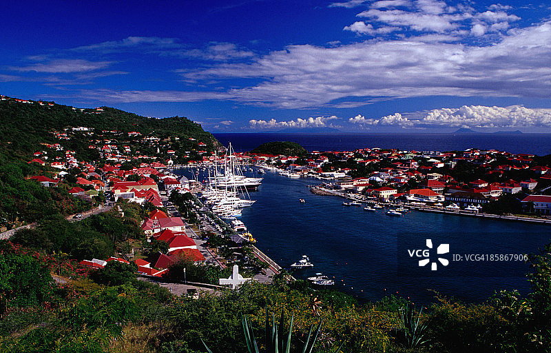 古斯塔夫堡的城市与海港图片素材