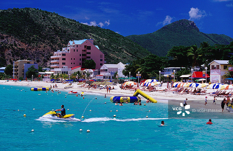 大湾的菲利普斯堡海滩图片素材