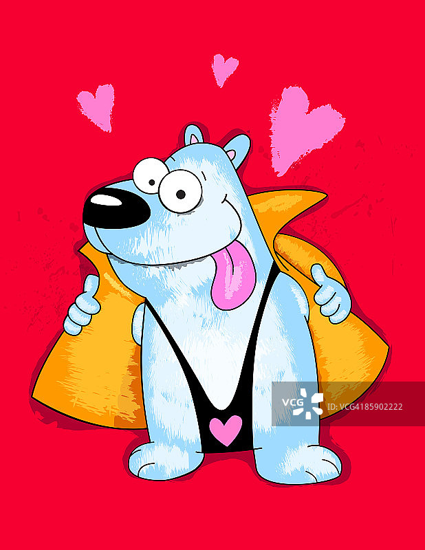 穿风衣的熊图片素材