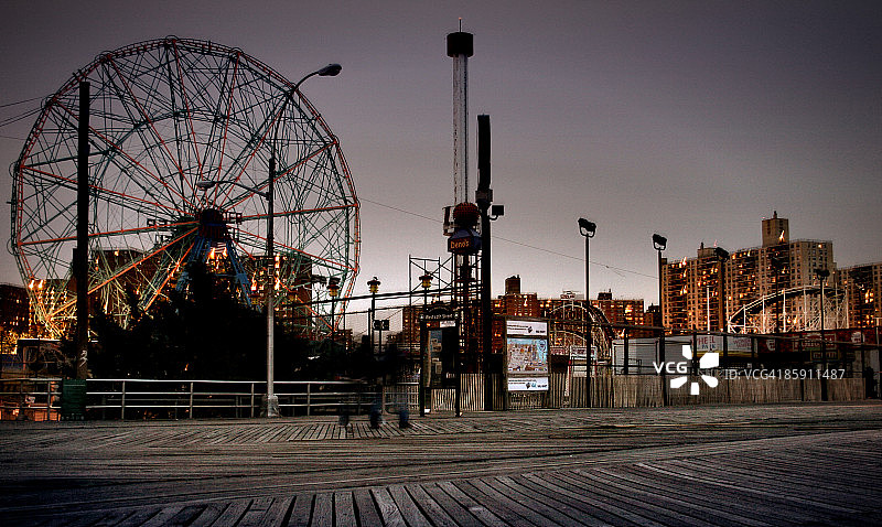 Coney Island 黄昏图片素材