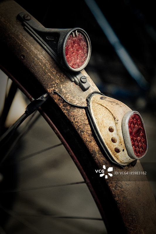 复古生锈的自行车图片素材