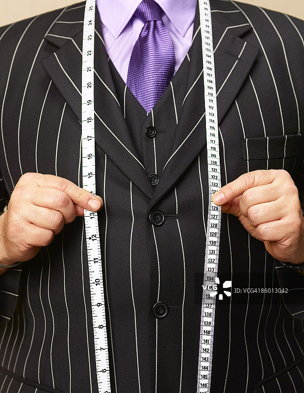 带卷尺的定制裁缝图片素材