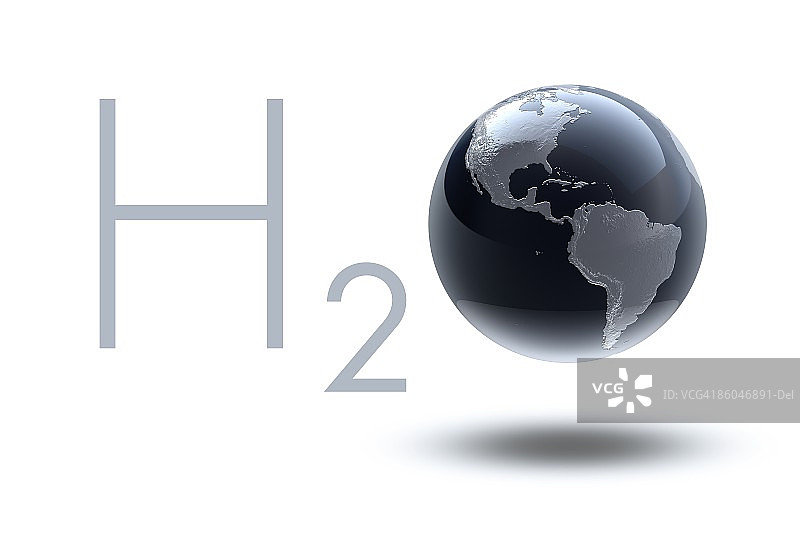 美洲地球H2O排版图片素材