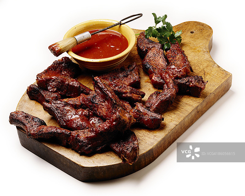 烤牛肋骨图片素材