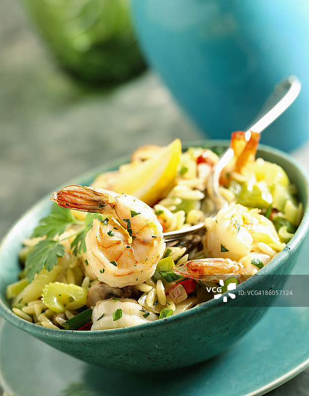 鲜虾烩饭图片素材