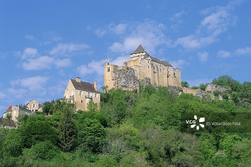 法国阿基坦多尔多涅河谷卡斯泰尔诺城堡图片素材
