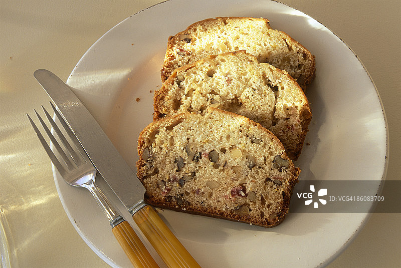 蔓越莓坚果面包图片素材