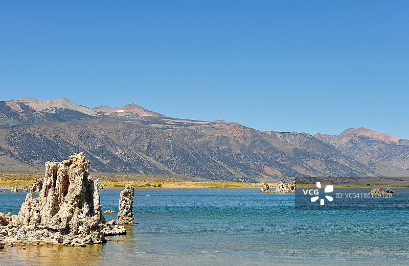 莫诺湖的凝灰岩图片素材