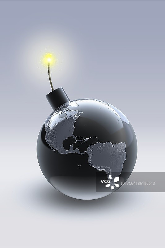 地球炸弹引线图片素材