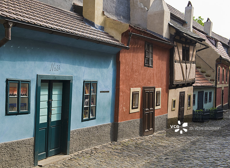 布拉格城堡的黄金巷图片素材