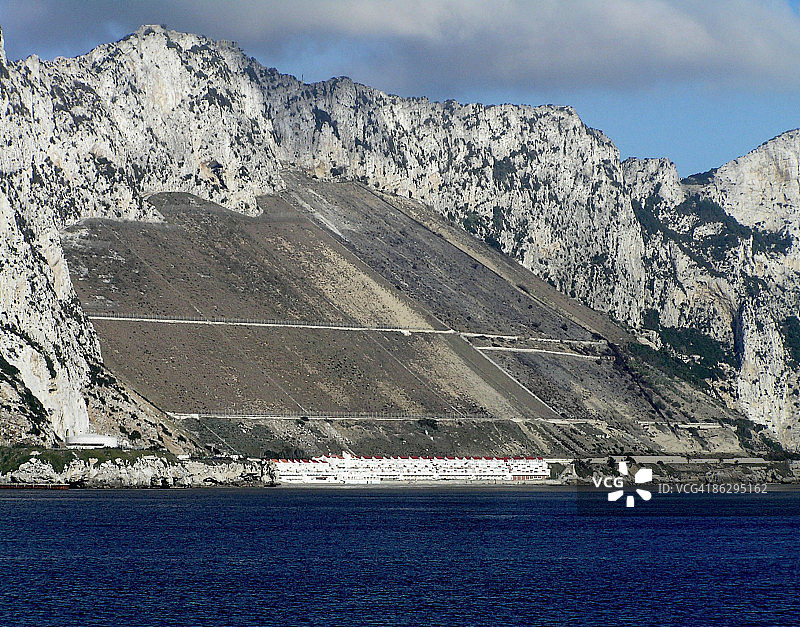 从阿尔沃兰海看直布罗陀图片素材