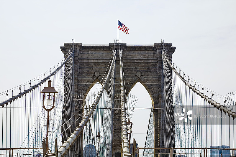 纽约市布鲁克林大桥图片素材