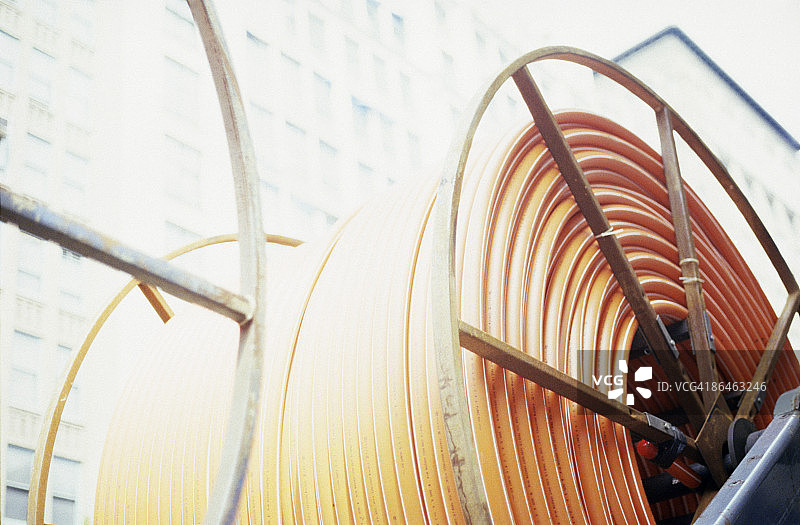 线圈上的电缆图片素材