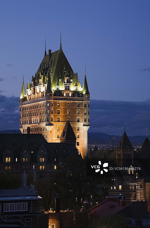 加拿大魁北克市芳堤娜城堡图片素材