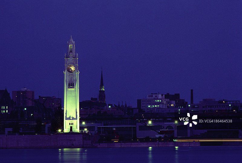 蒙特利尔圣海伦岛钟楼图片素材