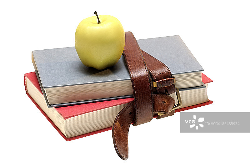 课本和苹果图片素材