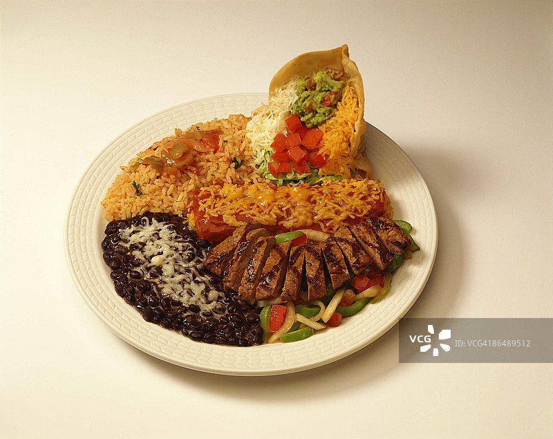 牛排和墨西哥卷饼图片素材