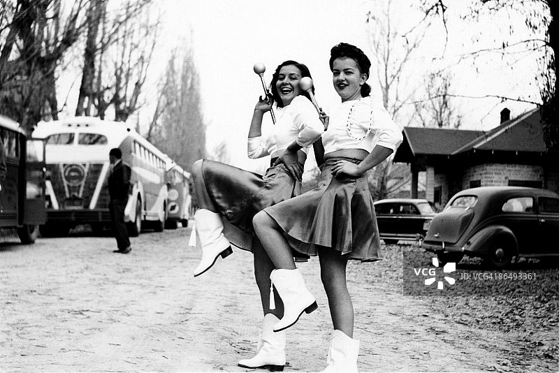 仪仗队指挥的复古图像图片素材