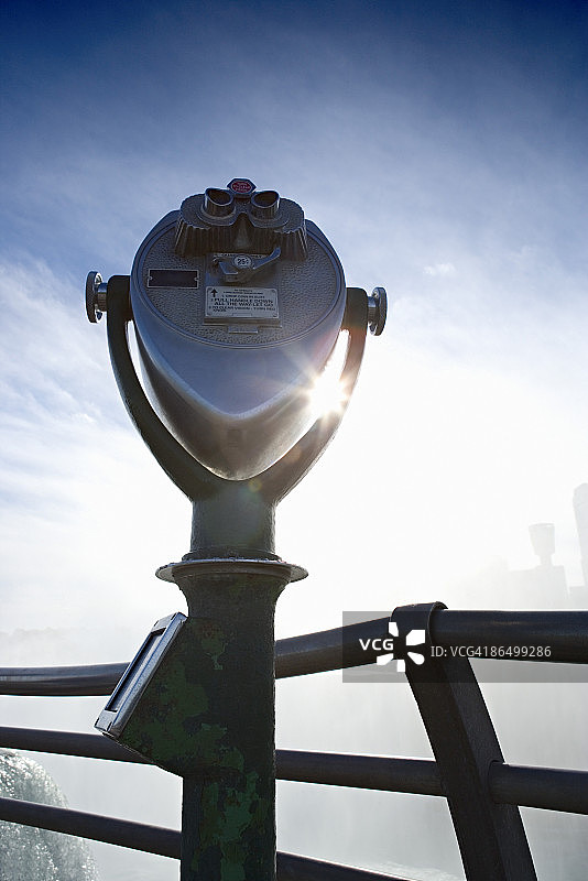 纽约尼亚加拉瀑布的潜望镜图片素材