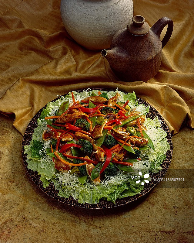 中式鸡肉沙拉图片素材